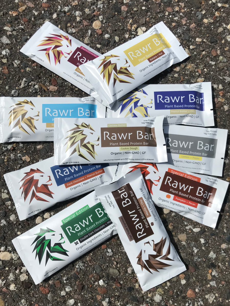 RawBar coconut packaging and other snacks - GIFT SETS - Crunchy