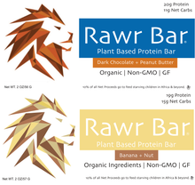 Load image into Gallery viewer, 6 Dark Chocolate + Peanut Butter &amp; 6 Banana + Nut - 12 Pack