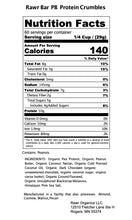 Load image into Gallery viewer, *WHOLESALE ONLY* Dark Chocolate PB Pouch - Rawr Bar Protein Crumbles
