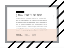 Load image into Gallery viewer, 5 Day {FREE} Detox